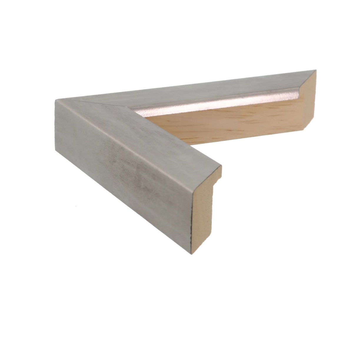 Side view of Classic I picture frame in antique silver