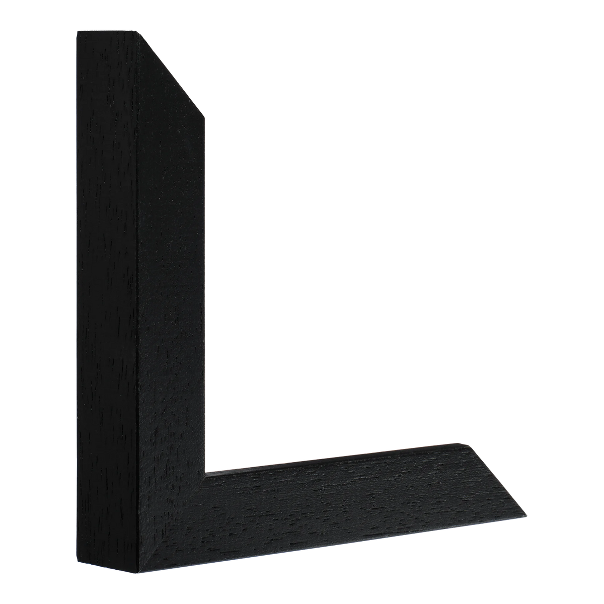 Vertical view of classic i black grain picture frame