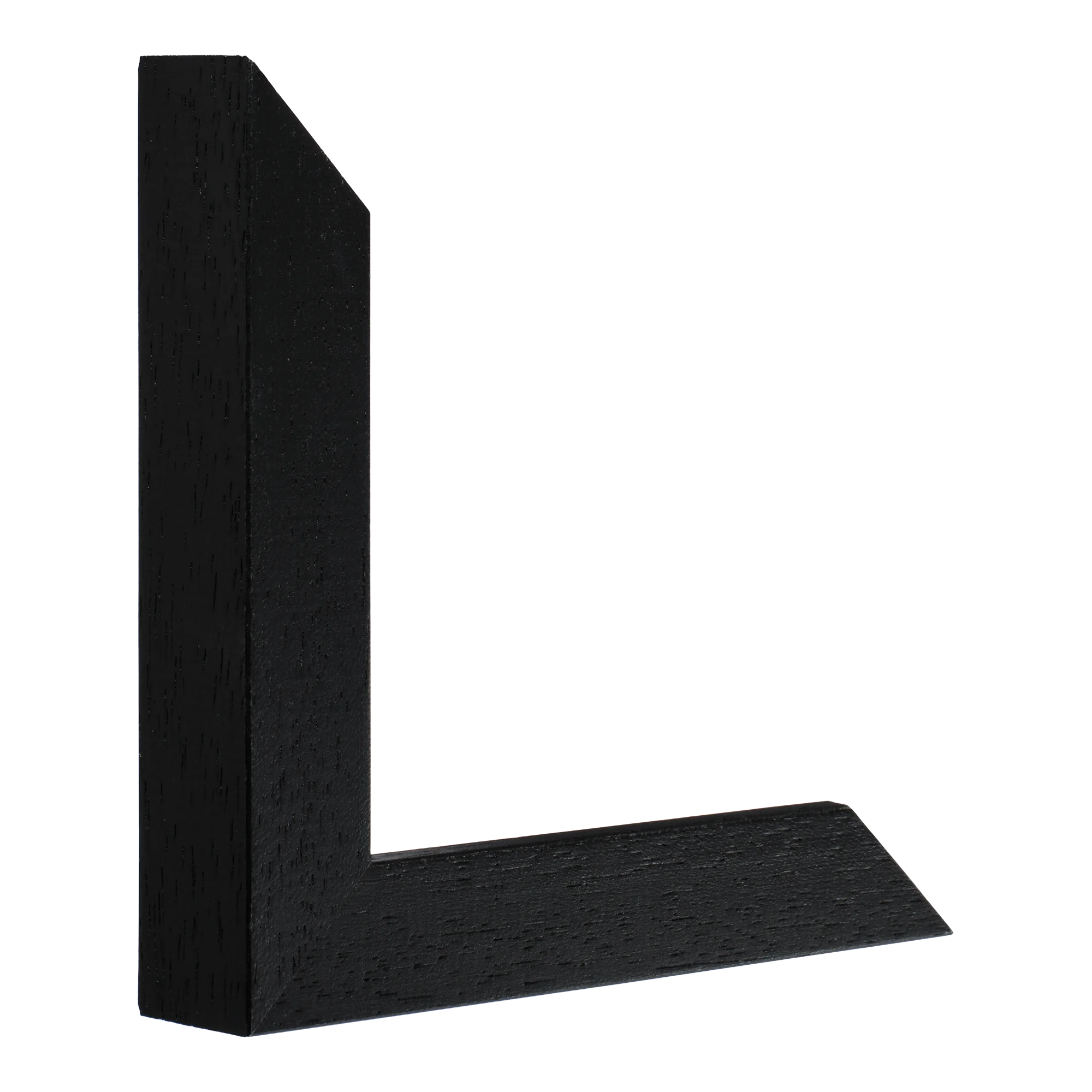 Vertical view of classic i black grain picture frame