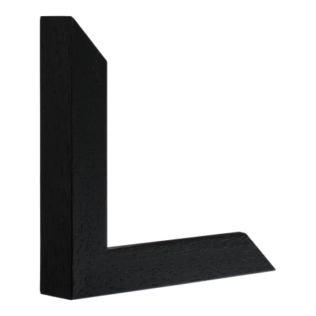 Vertical view of classic i black grain picture frame