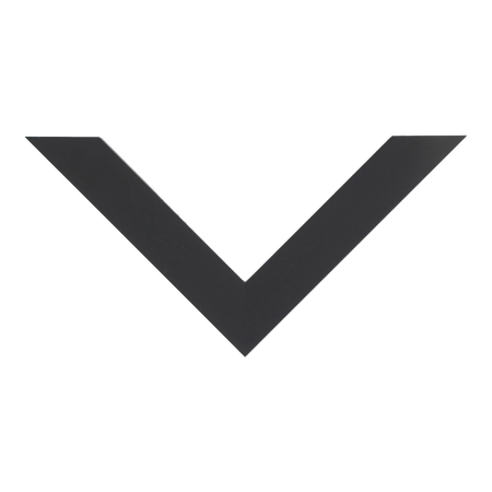 Top view of Classic I picture frame in black