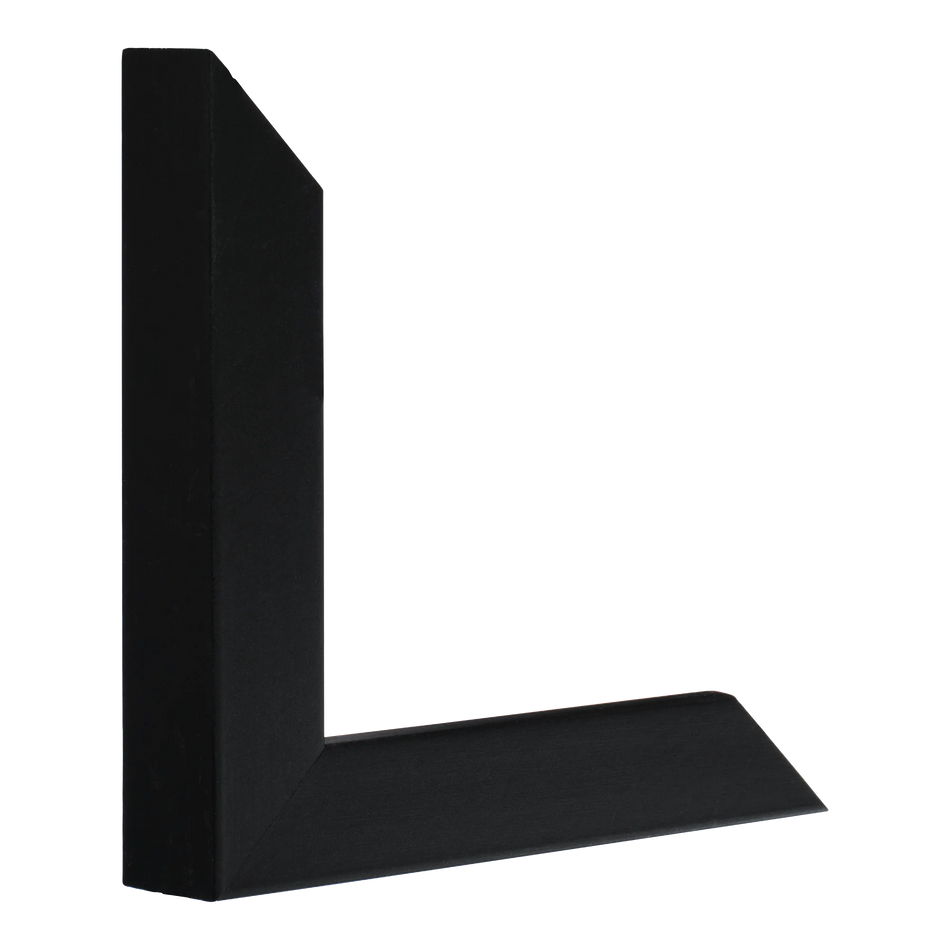 Vertical view of classic i black picture frame