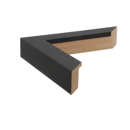 Side view of Classic I picture frame in black