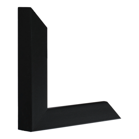 Vertical view of classic i black picture frame