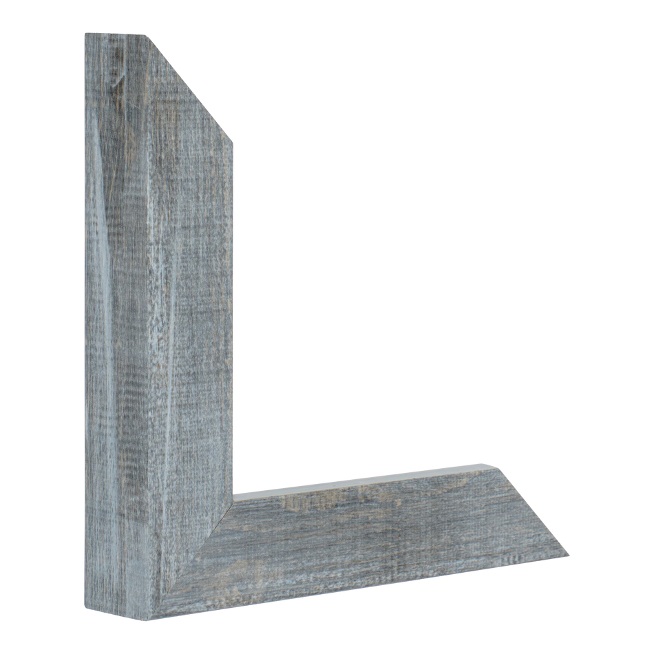 Vertical view of classic i blue picture frame