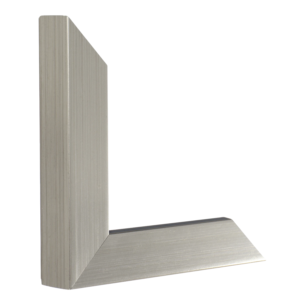 Vertical view of classic i brushed pewter picture frame