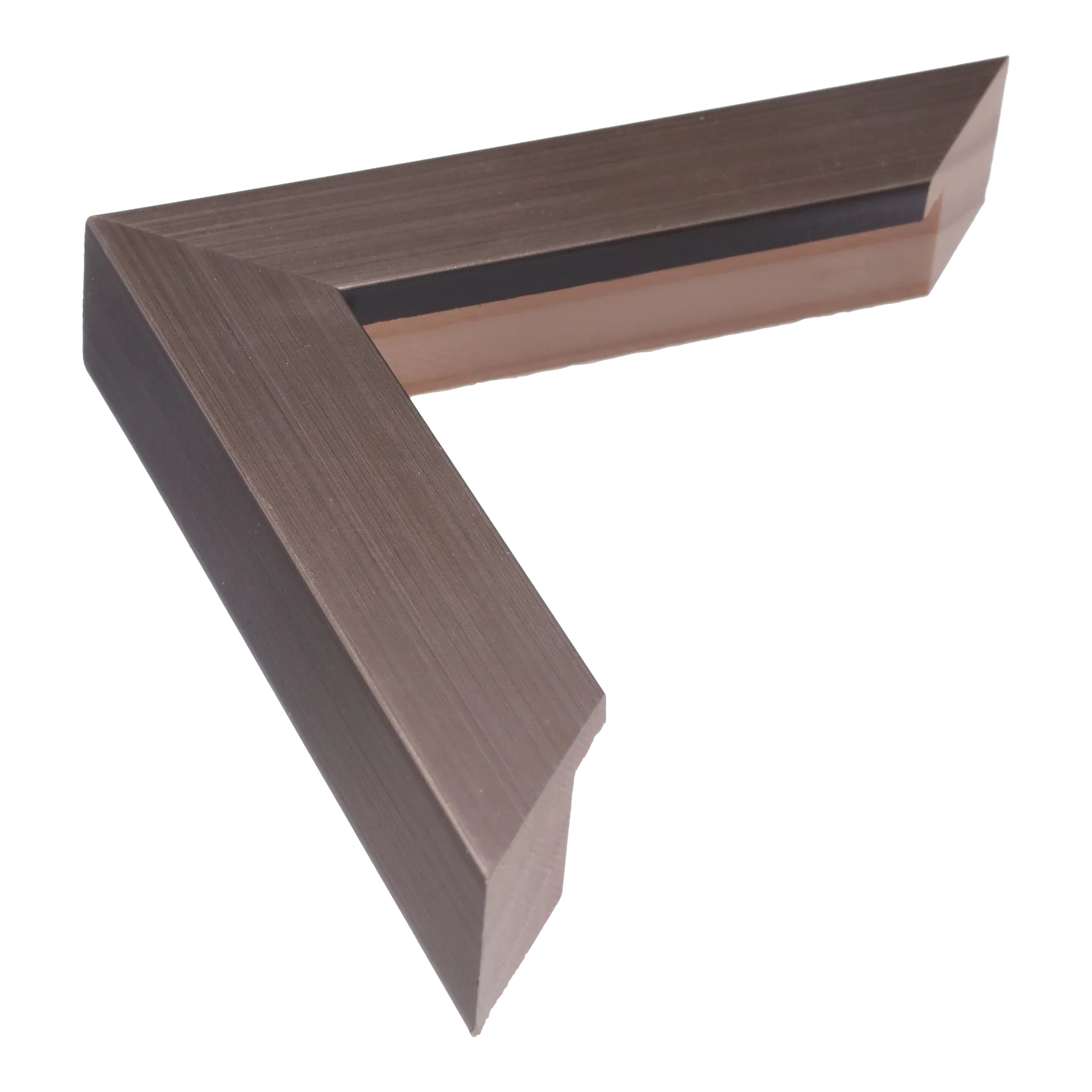 Classic I in brushed pewter picture frame