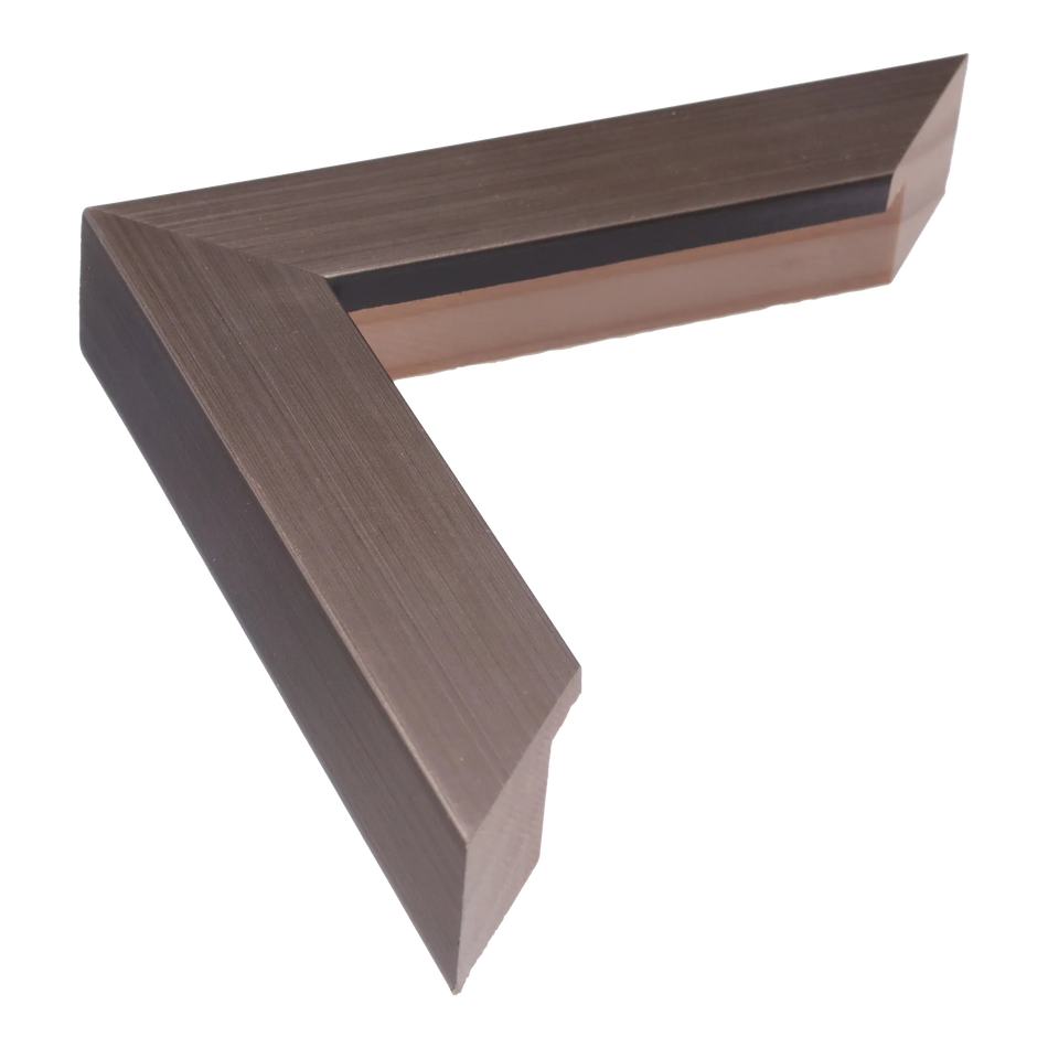 Classic I in brushed pewter picture frame