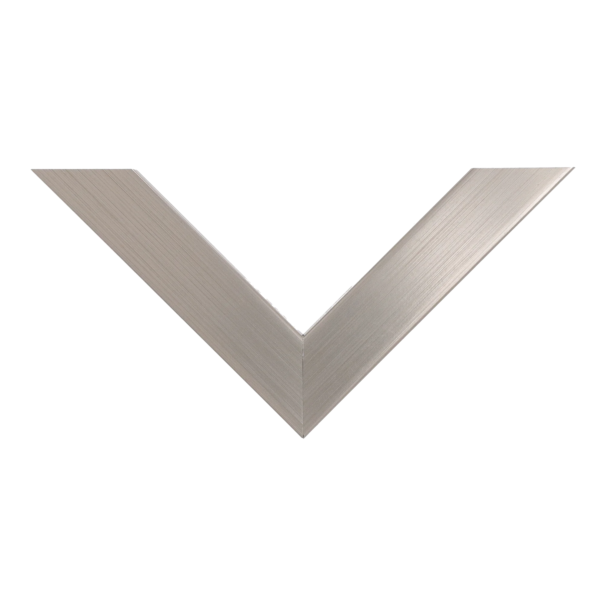 Top view of Classic I picture frame in brushed pewter