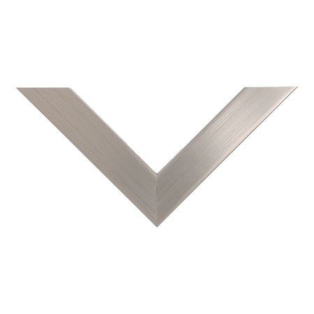 Top view of Classic I picture frame in brushed pewter