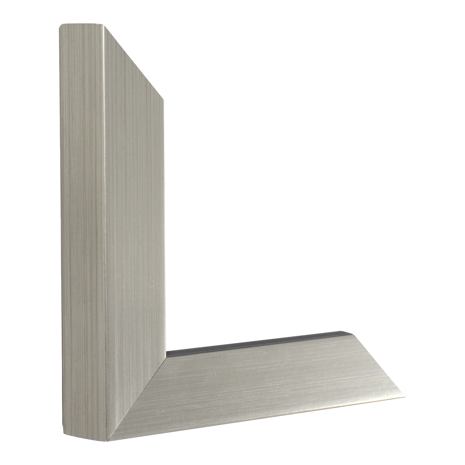 Vertical view of classic i brushed pewter picture frame sample