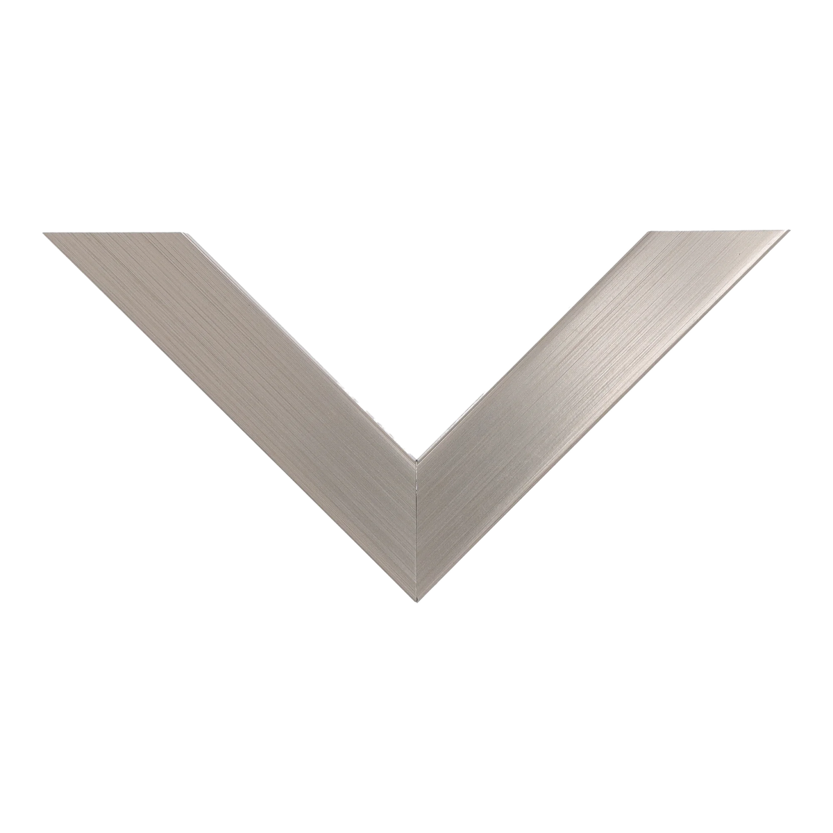 Top view of Classic I picture frame in brushed pewter