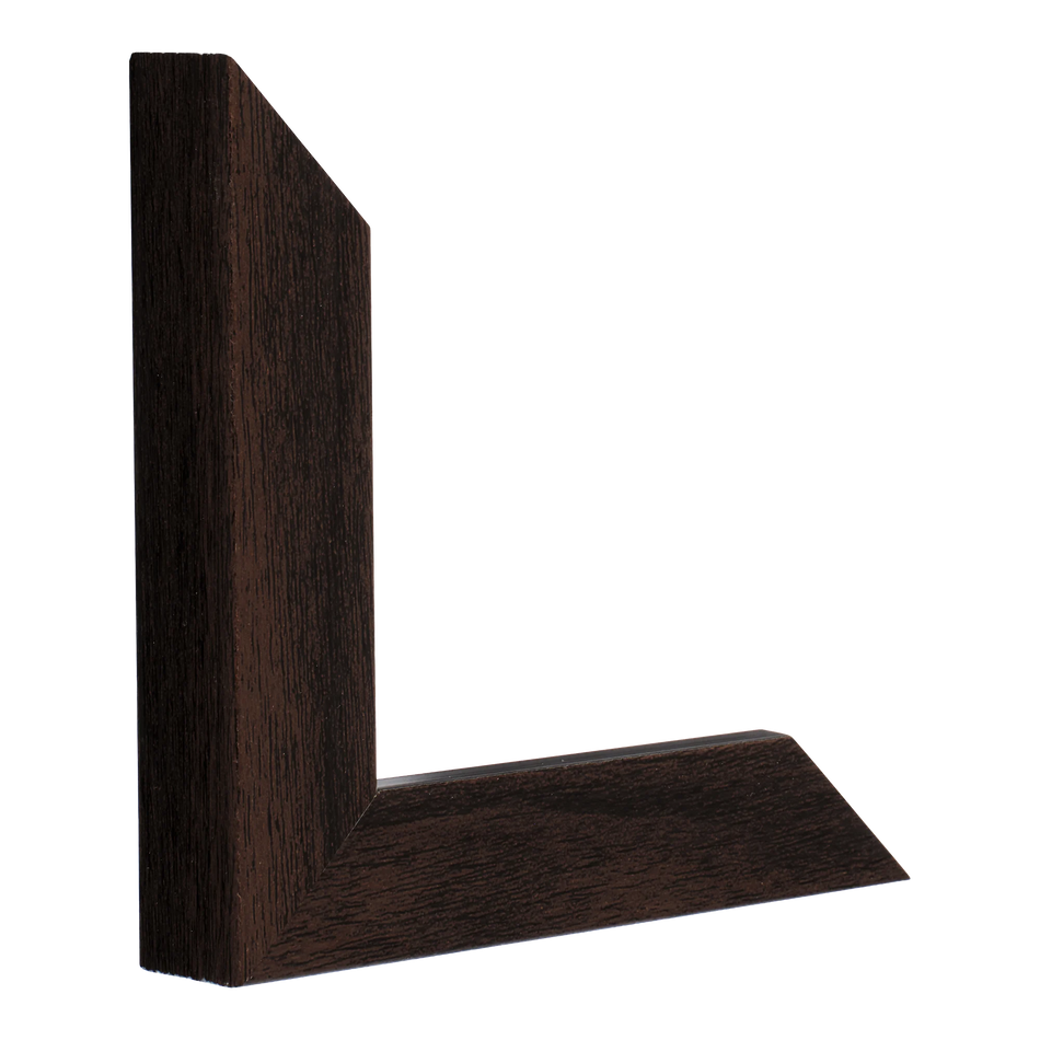 Vertical view of classic i brown picture frame