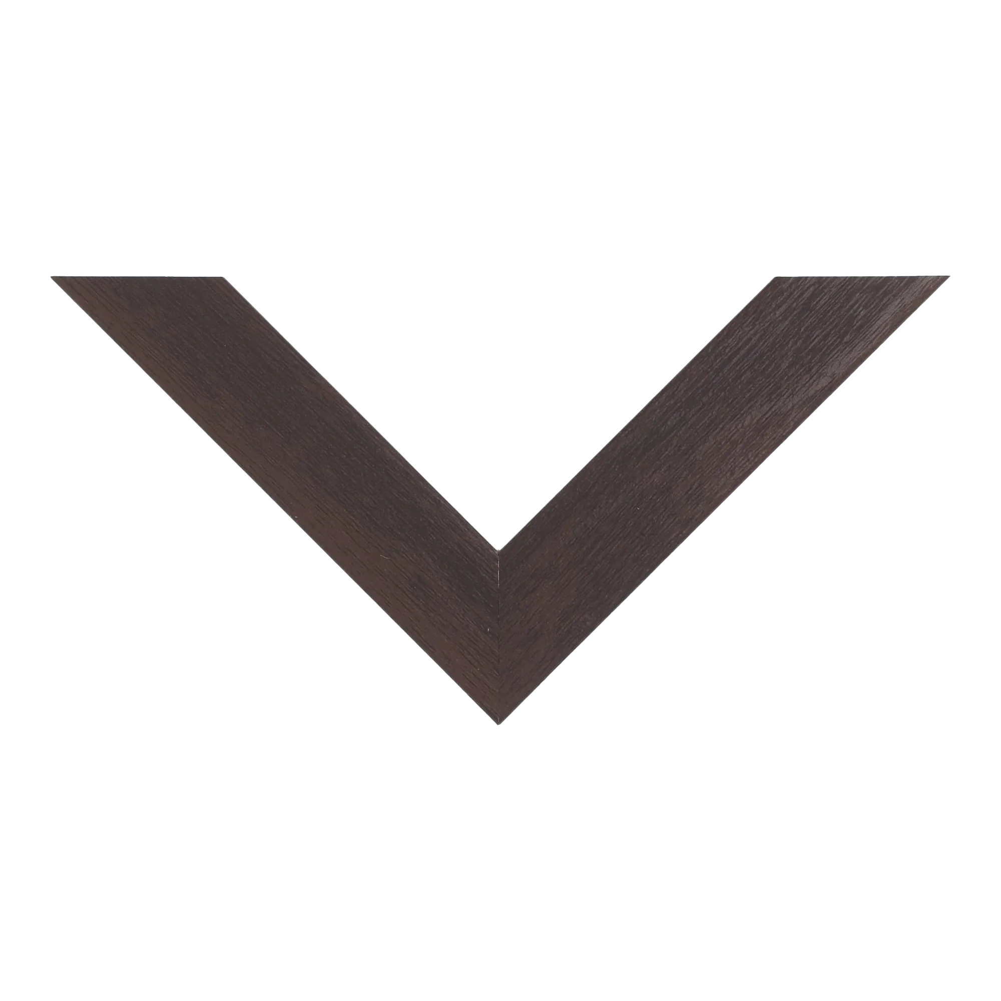 Top view of Classic I picture frame in brown