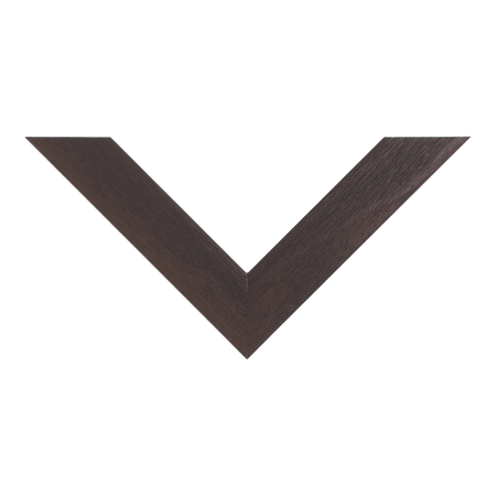 Top view of Classic I picture frame in brown