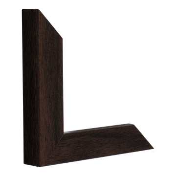 Vertical view of classic i brown picture frame sample