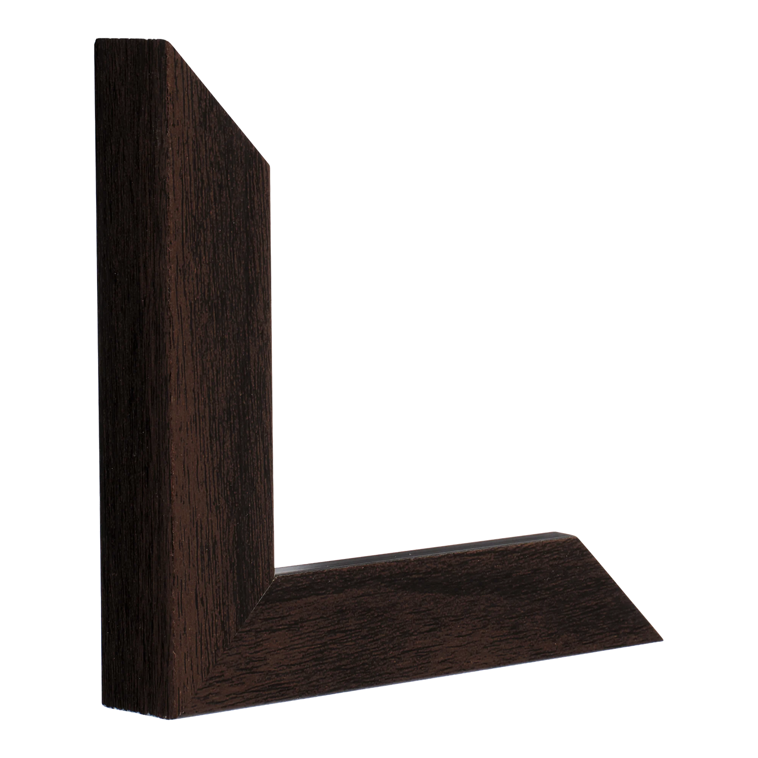 Vertical view of classic i brown picture frame