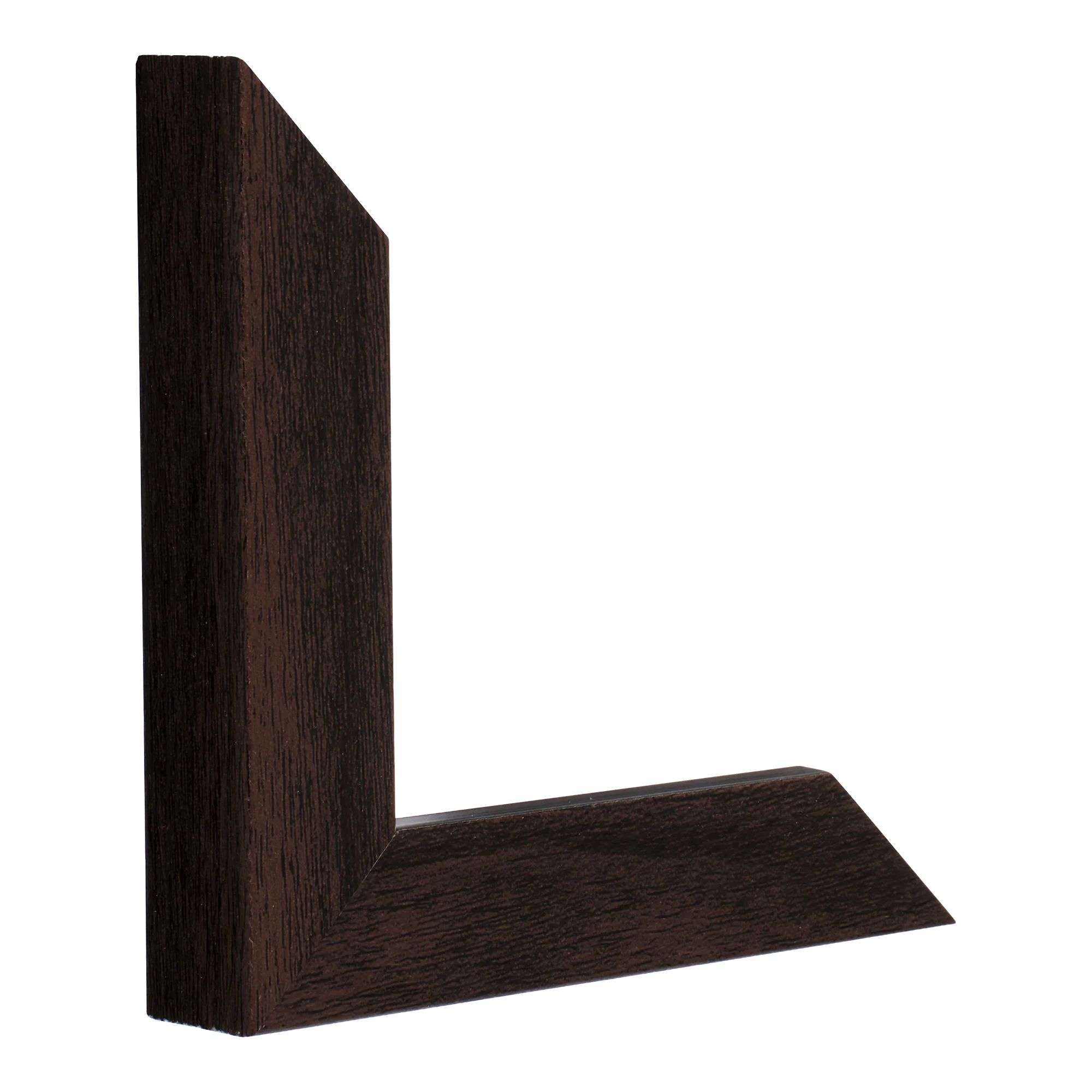 Vertical view of classic i brown picture frame