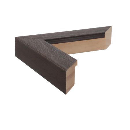 Side view of Classic I picture frame in brown