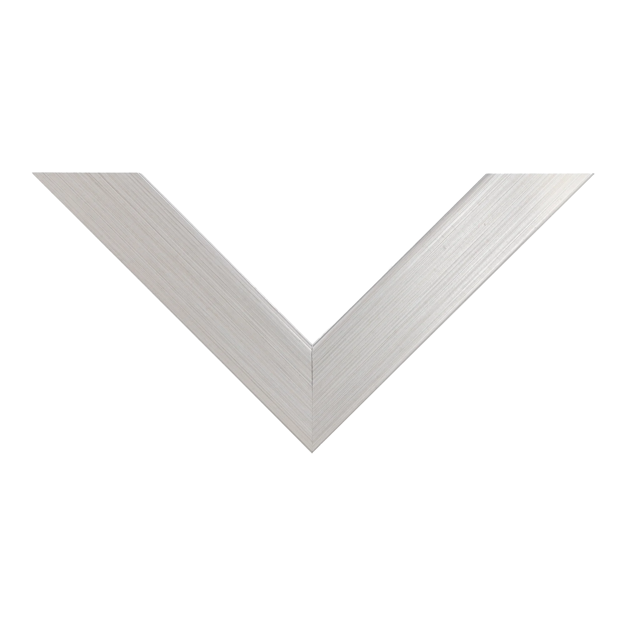 Top view of Classic I picture frame in brushed silver