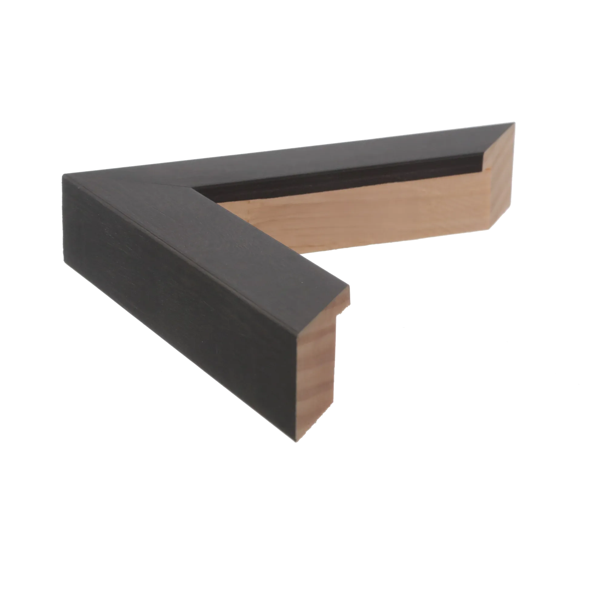 Side view of Classic I picture frame in chocolate