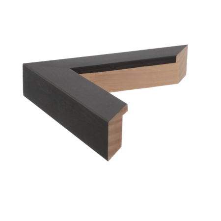 Side view of Classic I picture frame in chocolate