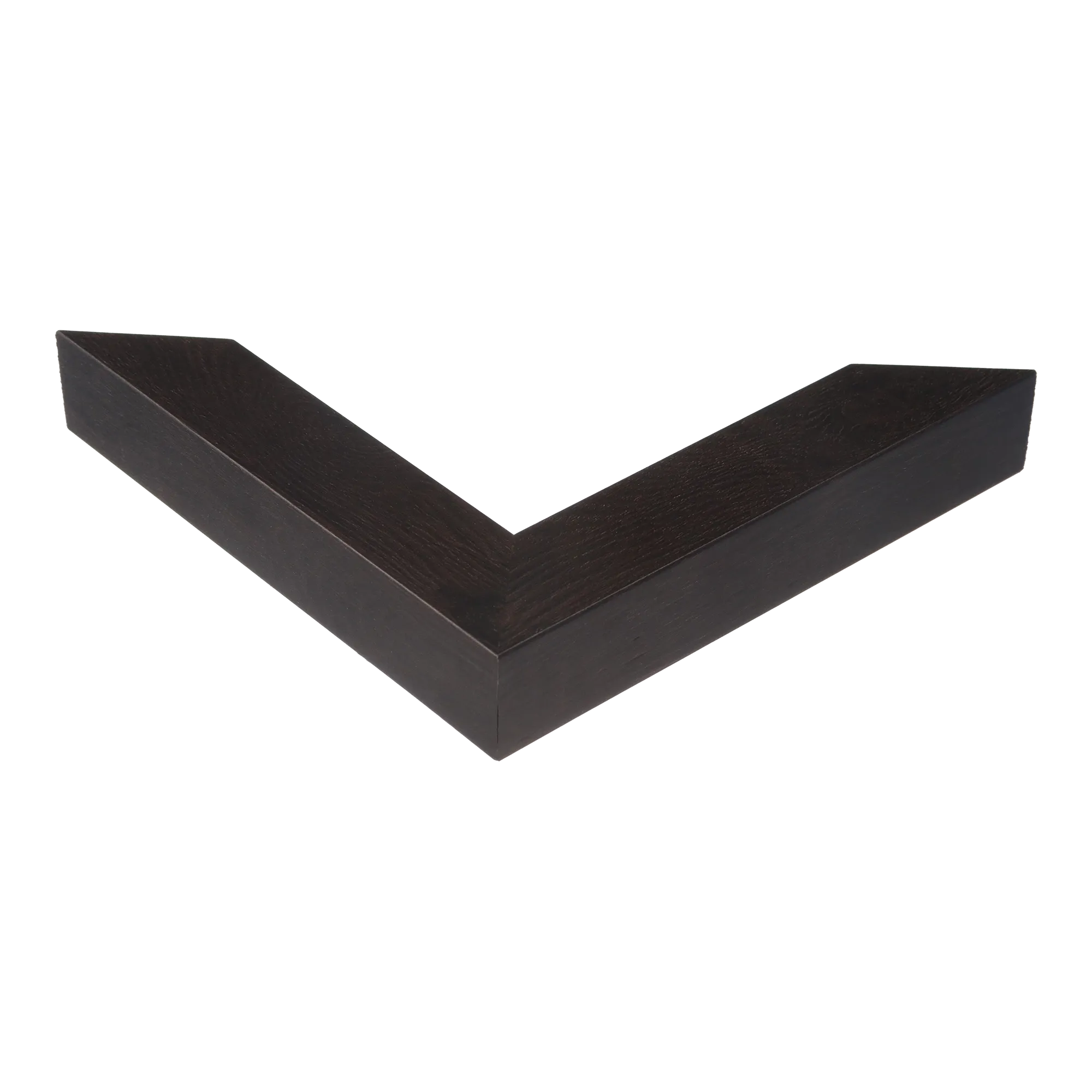 Corner view of Classic I in chocolate picture frame