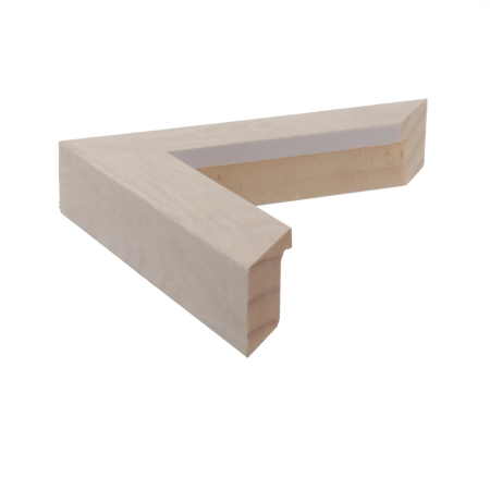Side view of Classic I picture frame in cream