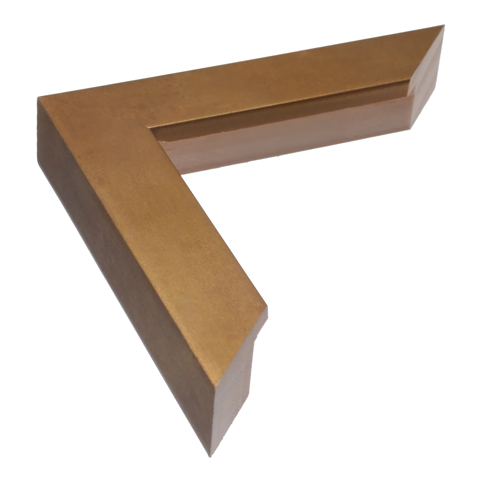 Classic I in distressed gold picture frame