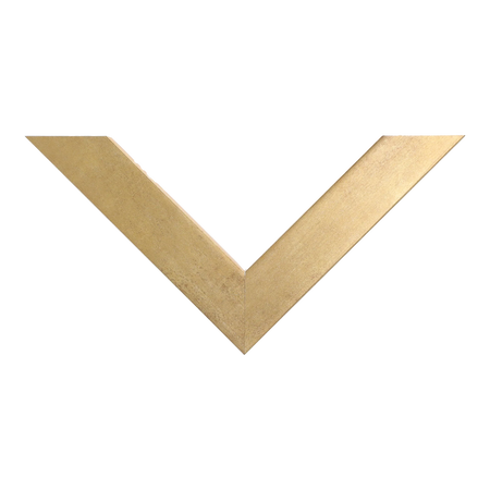 Top view of Classic I picture frame in distressed gold