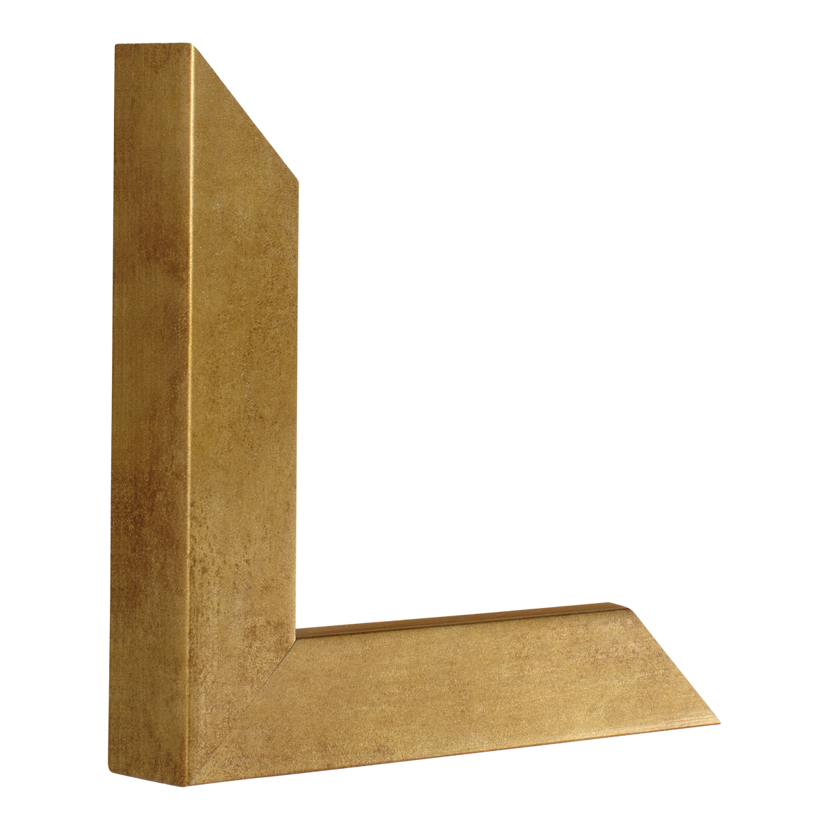 Vertical view of classic i distressed gold picture frame