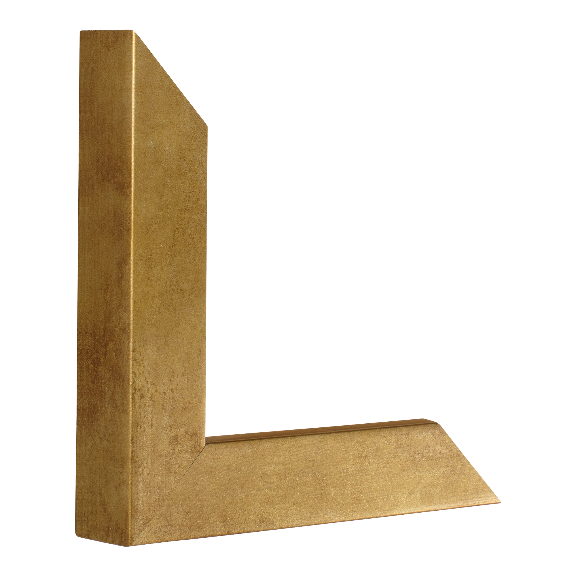 Vertical view of classic i distressed gold picture frame