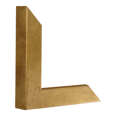 Vertical view of classic i distressed gold picture frame