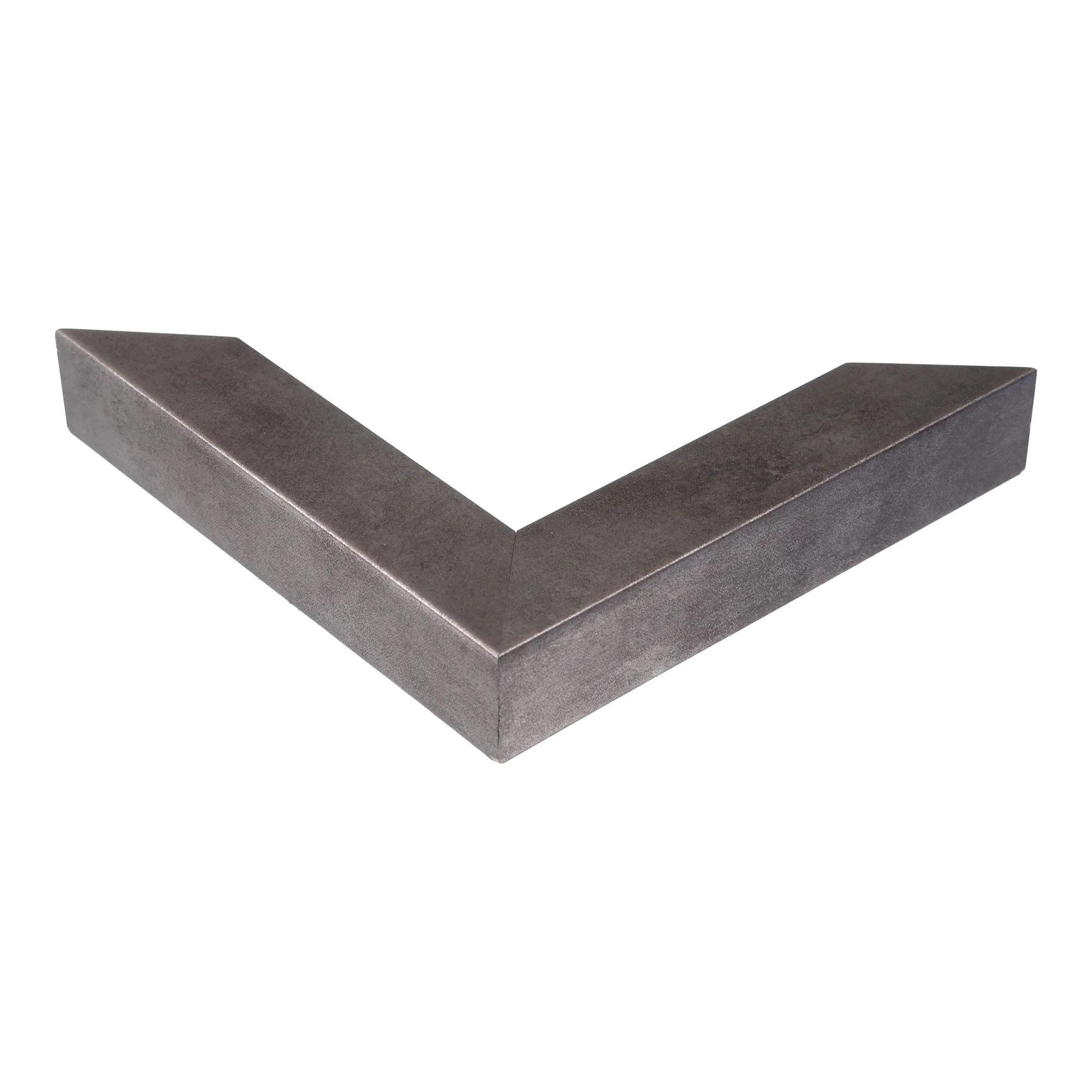 Corner view of Classic I in distressed silver picture frame