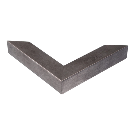 Corner view of Classic I in distressed silver picture frame