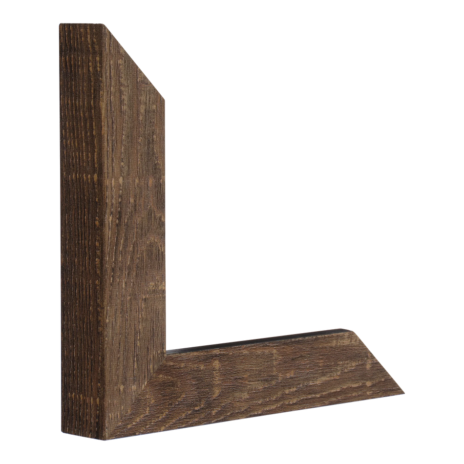 Vertical view of classic i golden brown picture frame