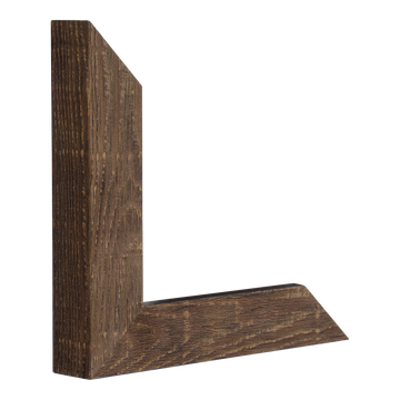 Vertical view of classic i golden brown picture frame sample