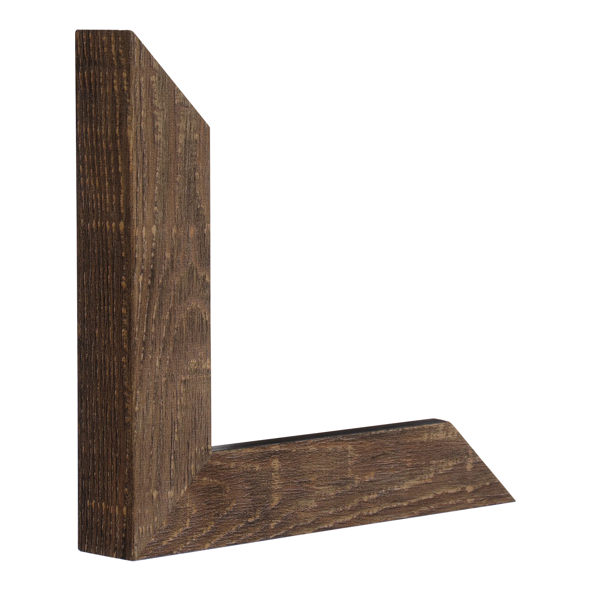 Vertical view of classic i golden brown picture frame sample