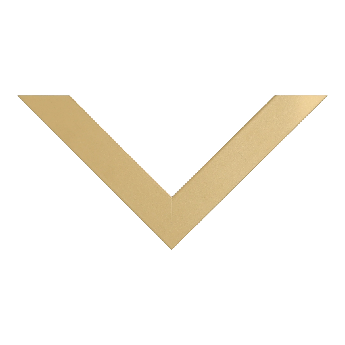 Top view of Classic I picture frame in gold