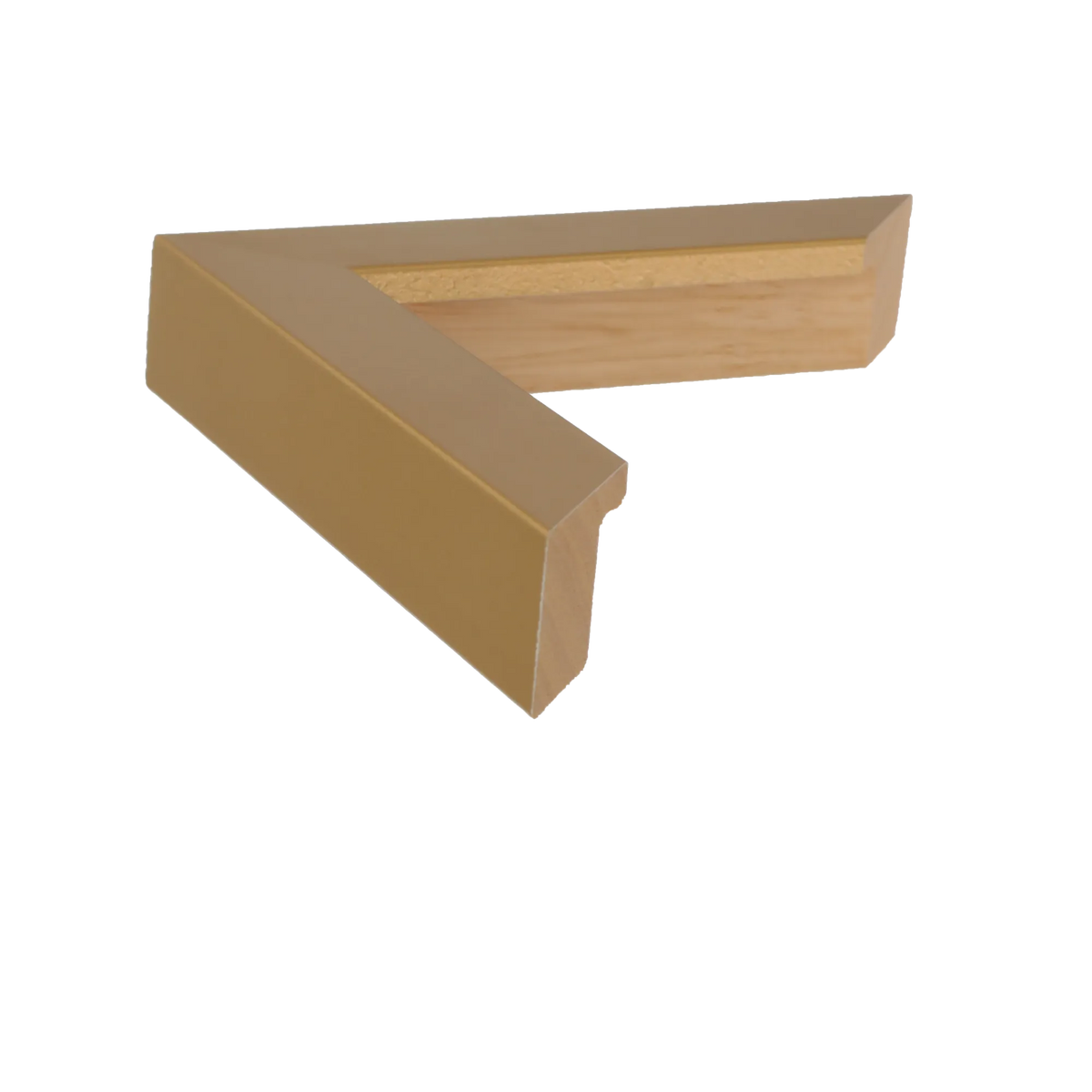 Side view of Classic I picture frame in gold