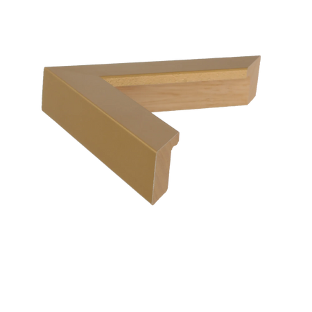 Side view of Classic I picture frame in gold