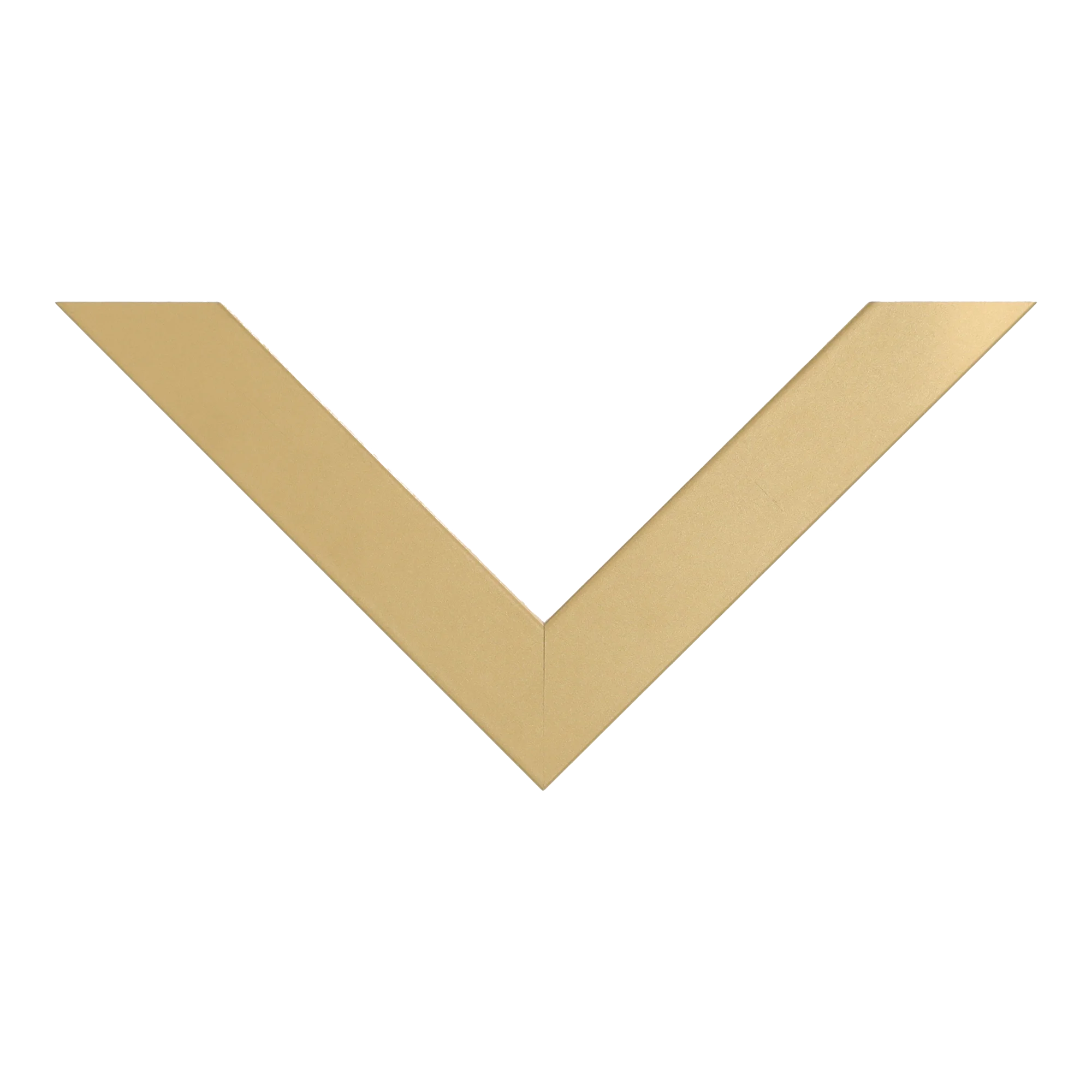 Top view of Classic I picture frame in gold