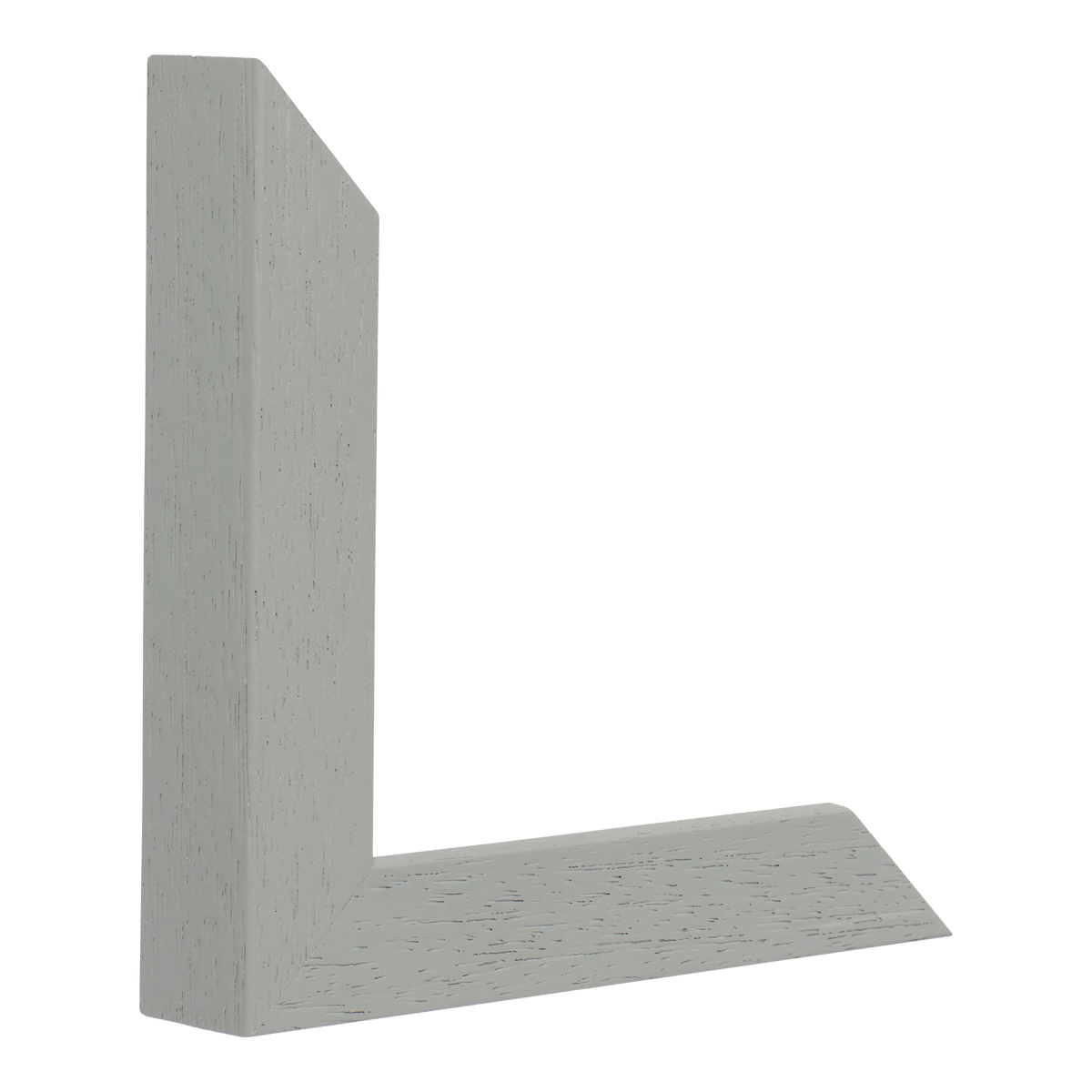 Vertical view of classic i grey grain picture frame