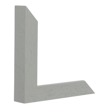 Vertical view of classic i grey grain picture frame sample