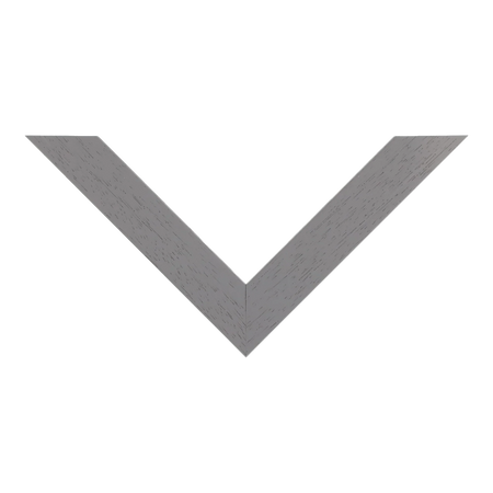 Top view of Classic I picture frame in grey grain