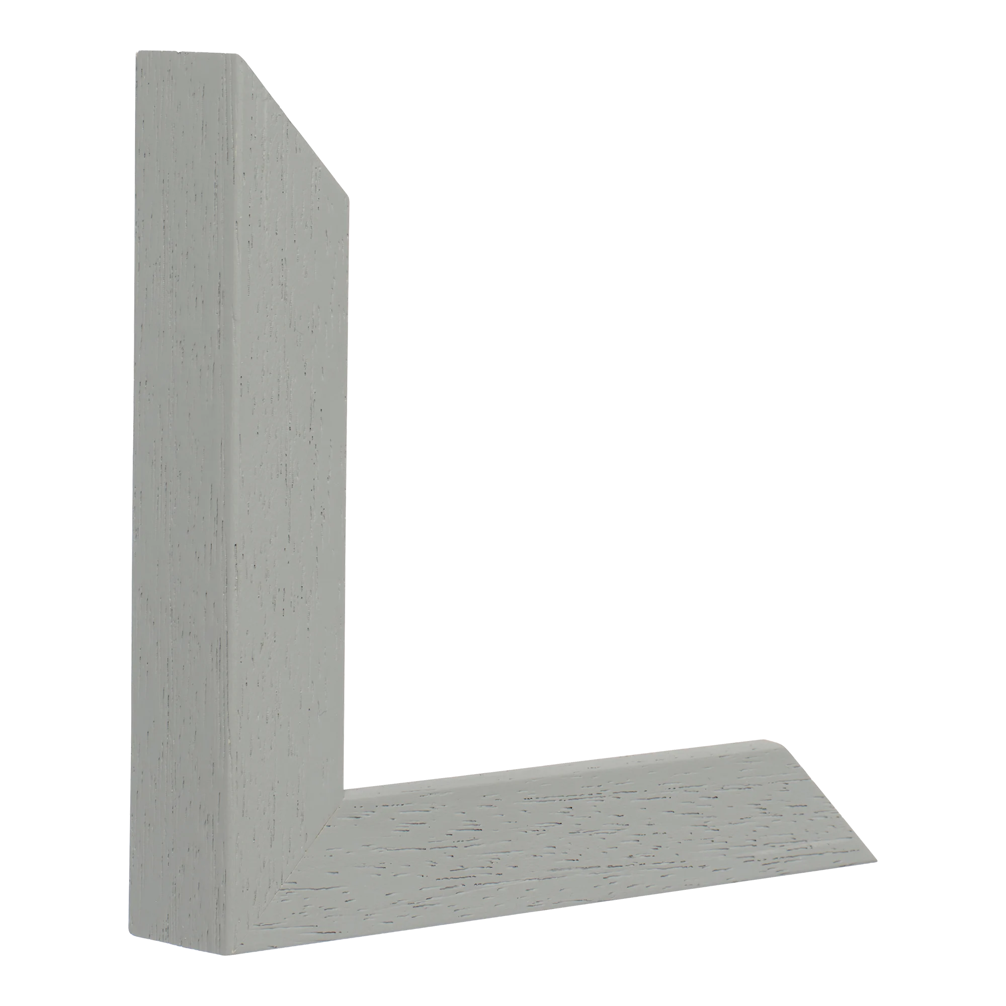 Vertical view of classic i grey grain picture frame