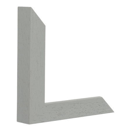 Vertical view of classic i grey grain picture frame