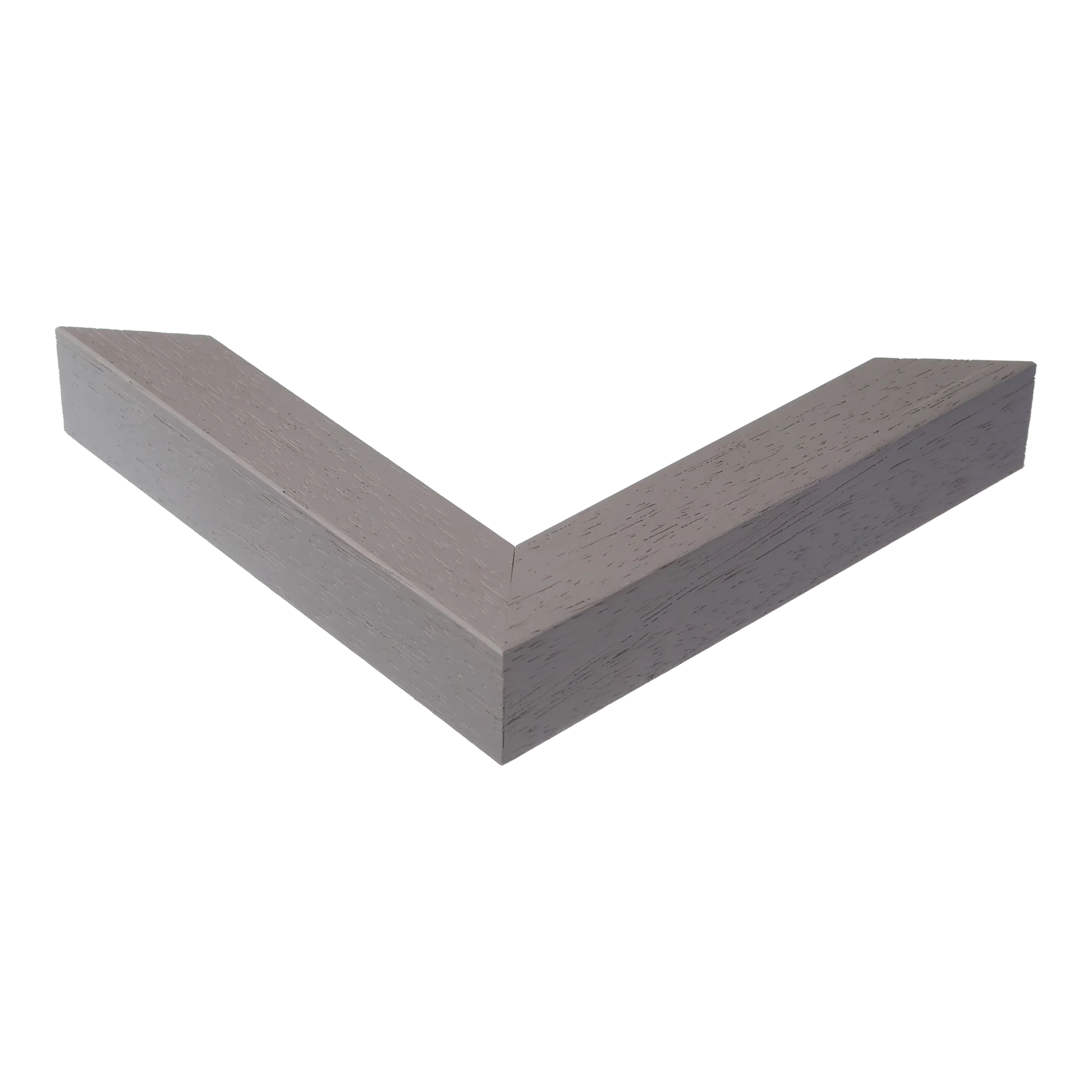 Corner view of Classic I in grey grain picture frame