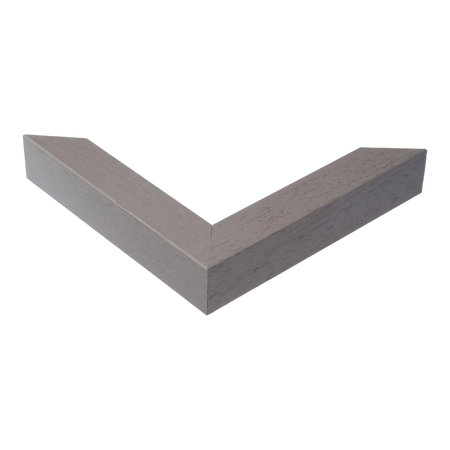 Corner view of Classic I in grey grain picture frame