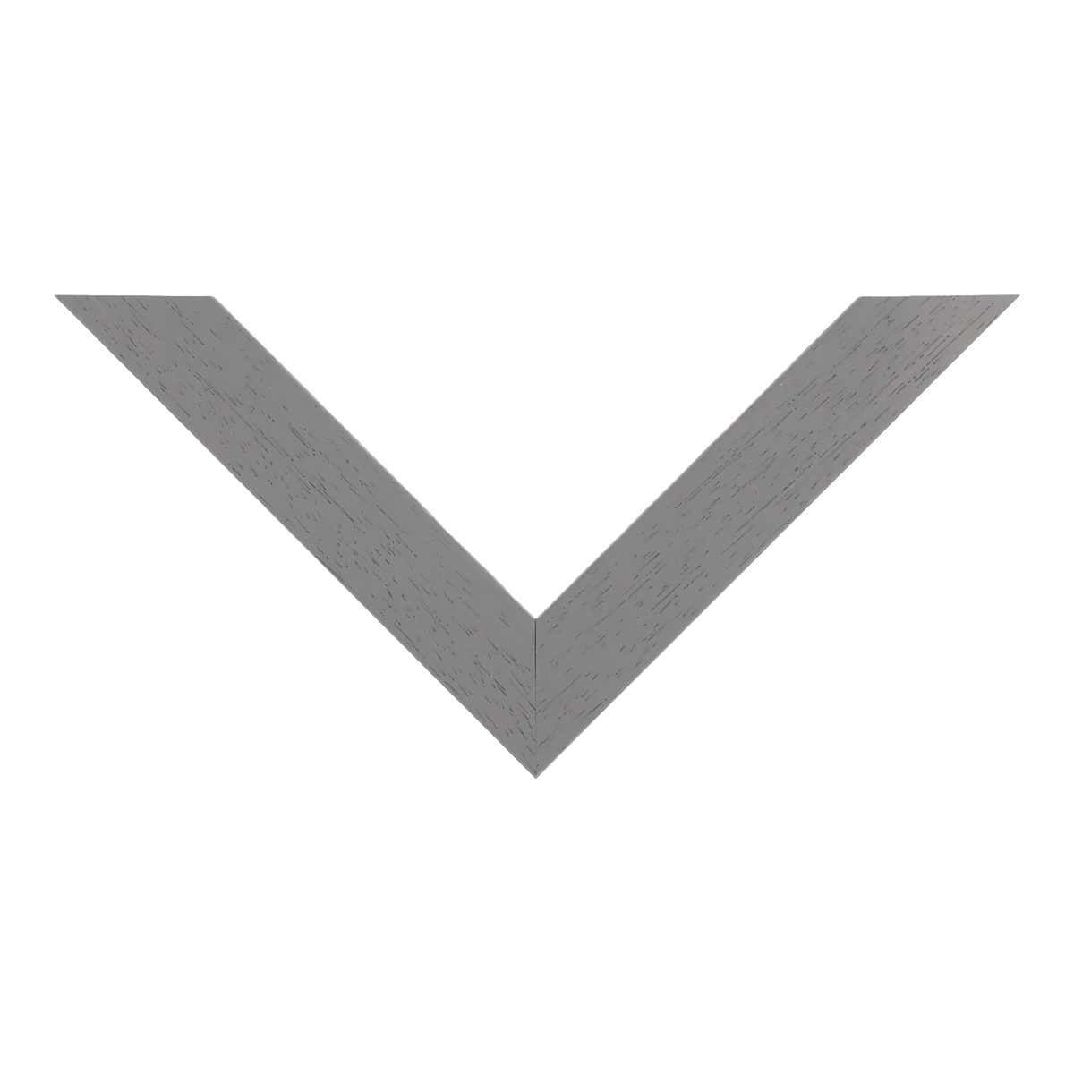 Top view of Classic I picture frame in grey grain